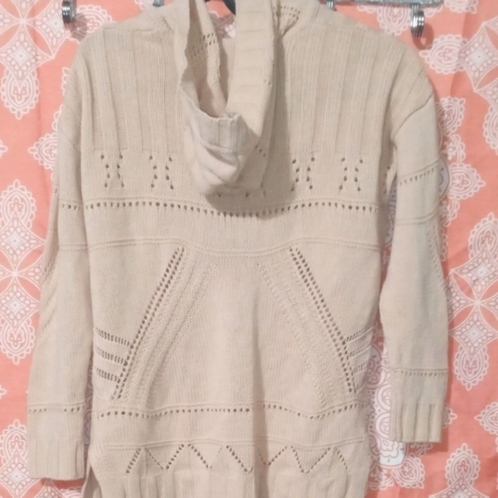 Kids Open-Front Cardigan With Hoodie - Picture 8 of 11